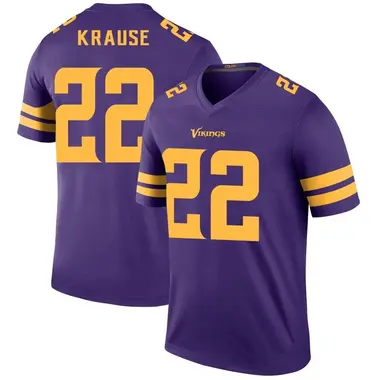 Paul Krause (VIKINGS) Signed Purple Custom Football Jersey w/81 INT - (SS  COA)